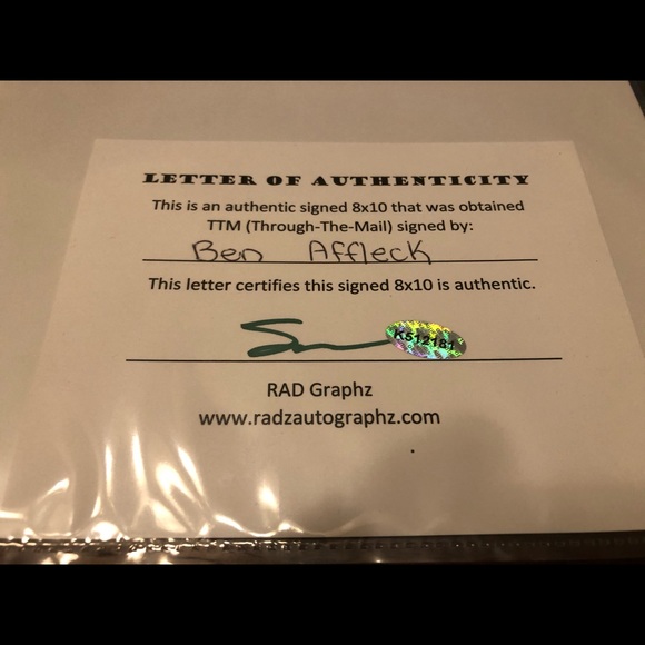 Ben Affleck signed with COA ✍🏼 - Picture 3 of 3
